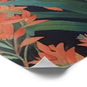 オーストラリアのブッシュの赤カンガルー ポスター (角)