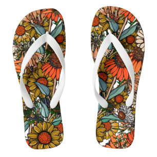 オーストラリアのブッシュワイルドフラワーガーデン ビーチサンダル