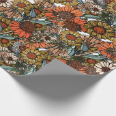 オーストラリアのブッシュワイルドフラワーガーデン ラッピングペーパー (角)