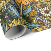 オーストラリアのブッシュワイルドフラワーサマーガーデン ラッピングペーパー (ロールコーナー)