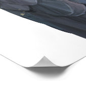 オーストラリアのブラックコカトゥーイラストレーションポスター ポスター (角)