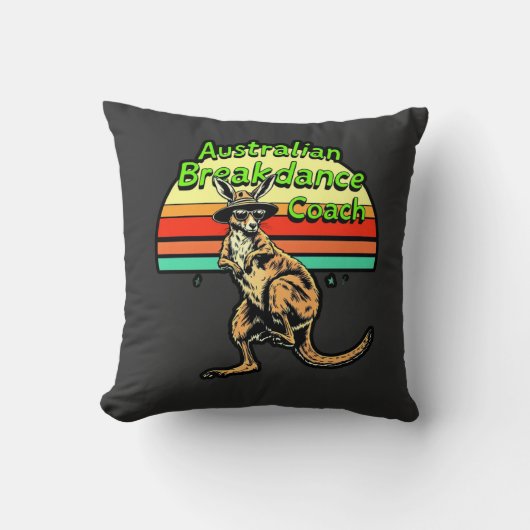 オーストラリアのブレークダウンのコーチ – ヒップホップ&ブレークダンス クッション (正面)