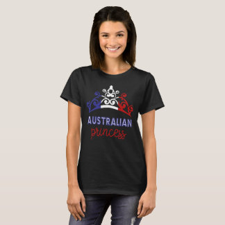 オーストラリアのプリンセスのティアラの国旗のTシャツ Tシャツ