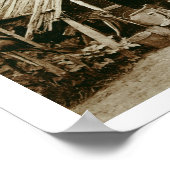 オーストラリアのプロスペクター, c.1880s (セピア写真) ポスター (角)