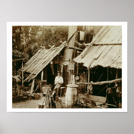 オーストラリアのプロスペクター, c.1880s (セピア写真) ポスター (正面)