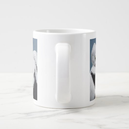 オーストラリアのペリカンのクローズアップ ジャンボコーヒーマグカップ (裏面)