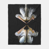 オーストラリアのペリカン1 フリースブランケット (正面)