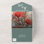 オーストラリアのボタニカル・ワタリア オールインワン招待状 (外側)