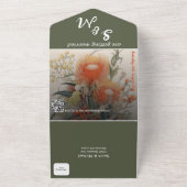 オーストラリアのボタニカル・ワタリア オールインワン招待状 (外側)