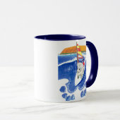 オーストラリアのマグのウィンドサーフィンをしているコアラ精神 マグカップ (正面右)