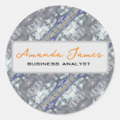 オーストラリアのマネーパターン ラウンドシール (正面)