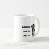 オーストラリアのママ愛&毛皮かわいいオーストラリアの羊飼いマグ コーヒーマグカップ (正面右)