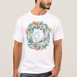 オーストラリアのメリークリスマスリース Tシャツ