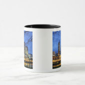 オーストラリアのメルボルン。夜景 マグカップ (中央)