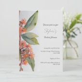 オーストラリアのユーカリの花の招待状 招待状 (スタンド正面)