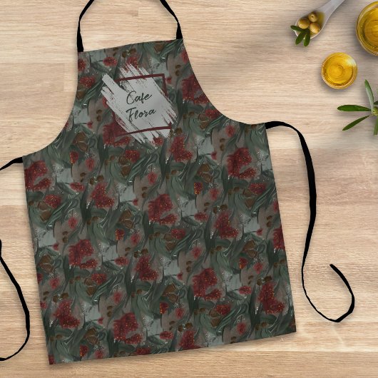 オーストラリアのユーカリボトルブラシフローラ手帳 エプロン