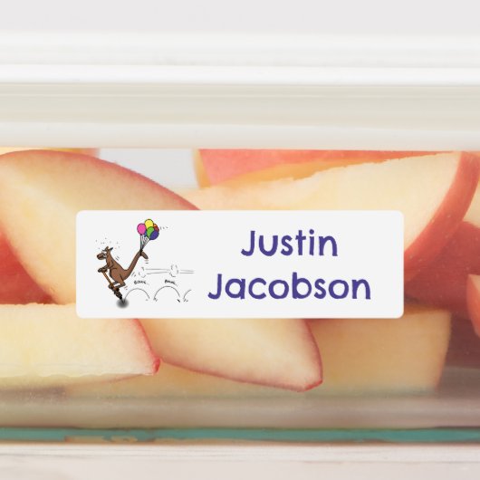 オーストラリアのユーモアのカンガルーパーソナライズされたロ ラベル (貼付)