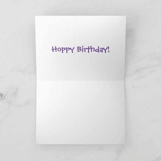 オーストラリアのユーモアのカンガルー漫画イラストレーション カード (内部)