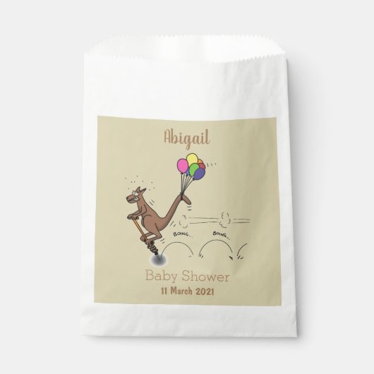 オーストラリアのユーモアのカンガルー漫画イラストレーション フェイバーバッグ (正面)