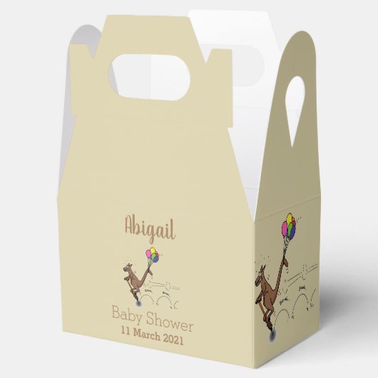 オーストラリアのユーモアのカンガルー漫画イラストレーション フェイバーボックス (オープン)