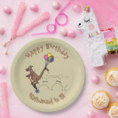 オーストラリアのユーモアのカンガルー漫画イラストレーション ペーパープレート (パーティー)