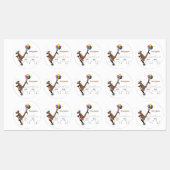 オーストラリアのユーモアのカンガルー漫画イラストレーション ラベル (シート)