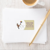 オーストラリアのユーモアのカンガルー漫画イラストレーション ラベル (インサイチュ)