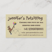 オーストラリアのユーモアのカンガルー漫画イラストレーション 名刺 (正面)