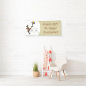 オーストラリアのユーモアのカンガルー漫画イラストレーション 横断幕 (インサイチュ)