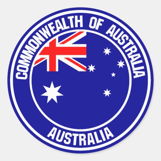 オーストラリアのラウンドエンブレム ラウンドシール (正面)