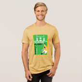 オーストラリアのラグビー選手 トライブレンドTシャツ (正面全面)