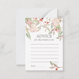 オーストラリアのラスティックフラワー 花嫁へのアドバイスカード アドバイスカード