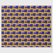 オーストラリアのラッピング紙、オーストラリア国旗の愛国者 ラッピングペーパー (フラット)