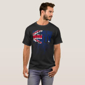 オーストラリアのルーツオーストラリア伝統国旗 Tシャツ (正面フル)