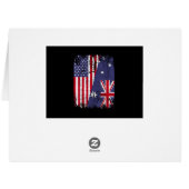 オーストラリアのルーツハーフアメリカ国旗オーストラリア (裏面横)