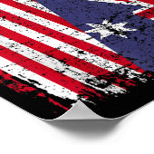 オーストラリアのルーツハーフアメリカ国旗オーストラリア ポスター (角)