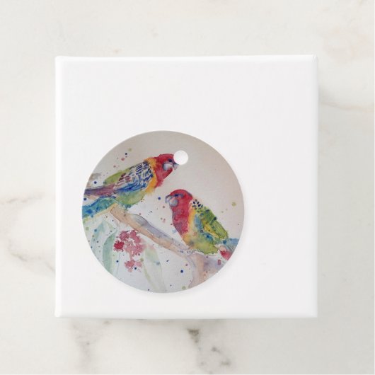 オーストラリアのロセラパロットウォーターのカラーアート フェイバータグ (インサイチュ)