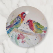 オーストラリアのロセラパロットウォーターのカラーアート フェイバータグ (正面)