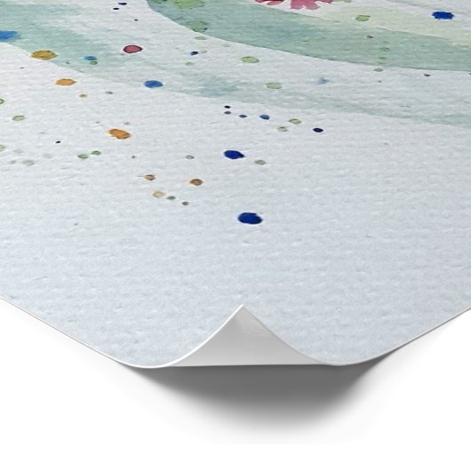 オーストラリアのロセルラパロットウォーターのアートポスター ポスター (角)