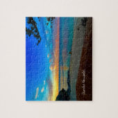 オーストラリアのロッツネスト島ビーチでの夕日 ジグソーパズル (縦)