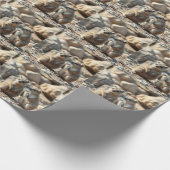 オーストラリアのロットネスト島にいる2匹のクオッカ ラッピングペーパー (角)