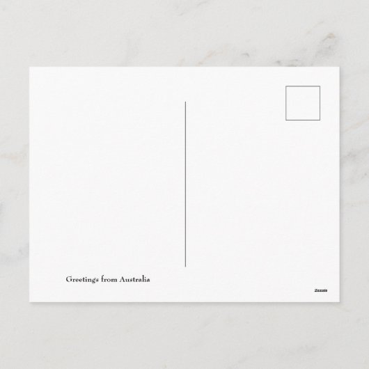 オーストラリアのワイルドフラワーアート シーズンポストカード (裏面)