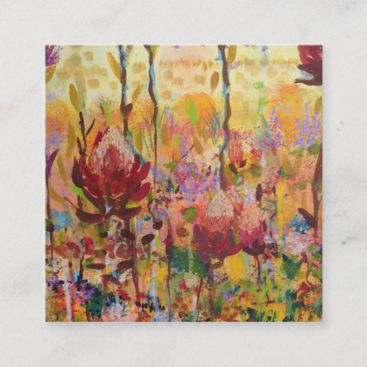 オーストラリアのワイルドフラワーエンクロージャカード エンクロージャーカード (正面)