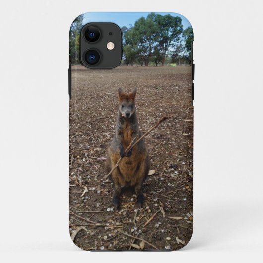 オーストラリアのワラビーはステッキを楽しんでいた。 Case-Mate iPhoneケース (裏面)