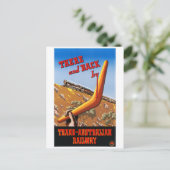 オーストラリアのヴィンテージのポスターを復元 ポストカード (スタンド正面)