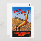 オーストラリアのヴィンテージのポスターを復元 ポストカード (正面/裏面)