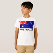 オーストラリアのヴィンテージの旗 Tシャツ (正面フル)