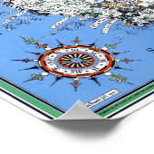 オーストラリアのヴィンテージのTouristic地図 ポスター (角)