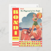 オーストラリアのヴィンテージポスター シーズンポストカード (正面/裏面)