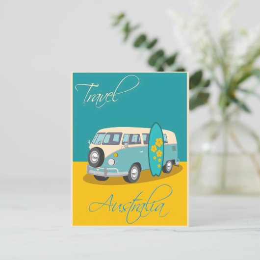 オーストラリアのヴィンテージポスター ポストカード (スタンド正面)